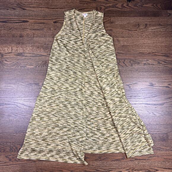 LuLaRoe Joy Vest Duster Womens Small Sleeveless Lightweight Boho Tank Long Flowy - Picture 3 of 7